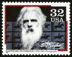 Eadweard Muybridge - Photography United States Postage Stamp | Pioneers of Communication