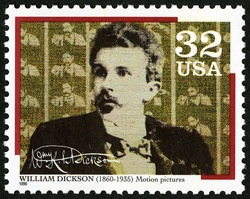 William Dickson - Motion Pictures United States Postage Stamp | Pioneers of Communication
