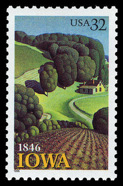 Iowa Statehood United States Postage Stamp