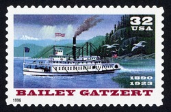 Bailey Gatzert United States Postage Stamp | Riverboats