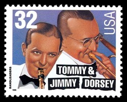 Tommy and Jimmy Dorsey United States Postage Stamp | BandLeaders