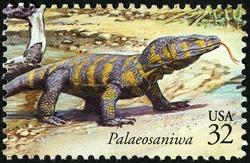 Palaeosaniwa United States Postage Stamp | The World of Dinosaurs