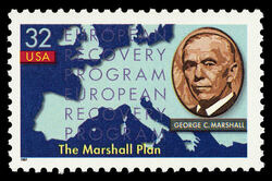The Marshall Plan - George C. Marshall United States Postage Stamp