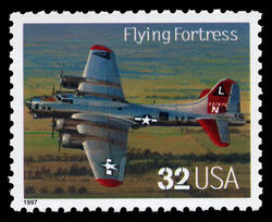Flying Fortress United States Postage Stamp | Classic American Aircraft