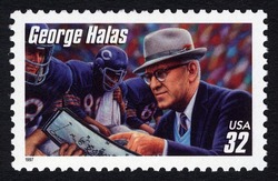 George Halas United States Postage Stamp | Football Coaches