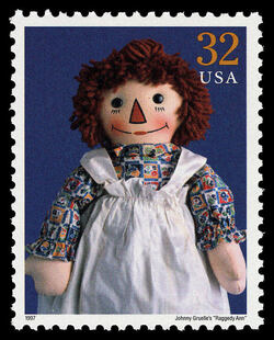 Johnny Gruelle's Raggedy Ann Doll United States Postage Stamp | Classic American Dolls