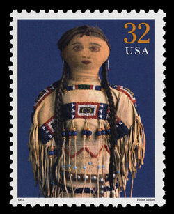 Plains Indian Doll United States Postage Stamp | Classic American Dolls