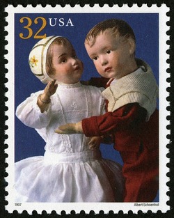 Albert Schoenhut Dolls United States Postage Stamp | Classic American Dolls