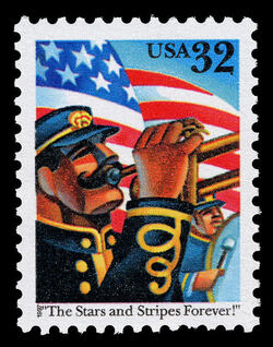 The Stars and Stripes Forever! United States Postage Stamp