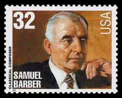 Samuel Barber United States Postage Stamp | Conductors and Composers