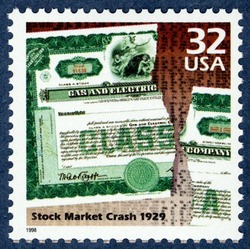 Stock Market Crash United States Postage Stamp | Celebrate the Century - 1920s