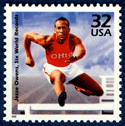 Jesse Owens - Six World Records United States Postage Stamp | Celebrate the Century - 1930s