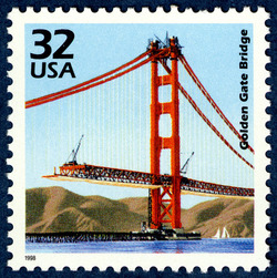 Golden Gate Bridge United States Postage Stamp | Celebrate the Century - 1930s