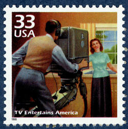 TV Entertains America United States Postage Stamp | Celebrate the Century - 1940s