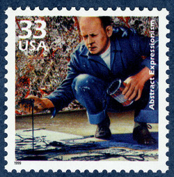 Abstract Expressionism United States Postage Stamp | Celebrate the Century - 1940s