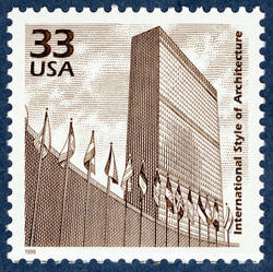 International Style of Architecture United States Postage Stamp | Celebrate the Century - 1940s