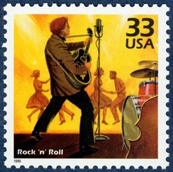 Rock N Roll United States Postage Stamp | Celebrate the Century - 1950s