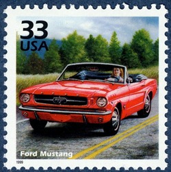 Ford Mustang United States Postage Stamp | Celebrate the Century - 1960s