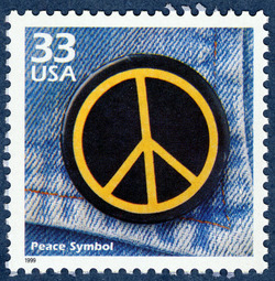 Peace Symbol United States Postage Stamp | Celebrate the Century - 1960s