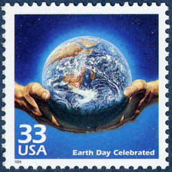 Earth Day Celebrated United States Postage Stamp | Celebrate the Century - 1970s