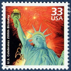 U.S. Celebrates 200th Birthday United States Postage Stamp | Celebrate the Century - 1970s