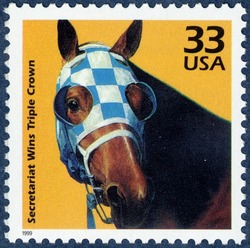 Secretariat Wins Triple Crown United States Postage Stamp | Celebrate the Century - 1970s