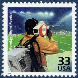 Monday Night Football United States Postage Stamp | Celebrate the Century - 1970s