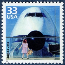 Jumbo Jets United States Postage Stamp | Celebrate the Century - 1970s