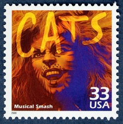 Cats - Musical Smash United States Postage Stamp | Celebrate the Century - 1980s