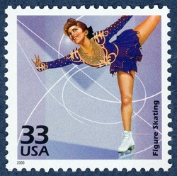 Figure Skating United States Postage Stamp | Celebrate the Century - 1980s