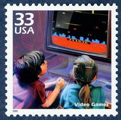 Video Games United States Postage Stamp | Celebrate the Century - 1980s