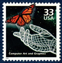 Computer Art and Graphics United States Postage Stamp | Celebrate the Century - 1990s