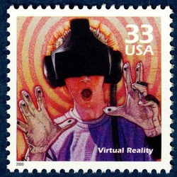 Virtual Reality United States Postage Stamp | Celebrate the Century - 1990s
