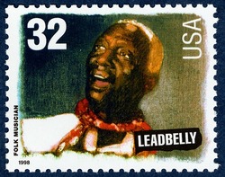 Leadbelly United States Postage Stamp | Folk Musicians