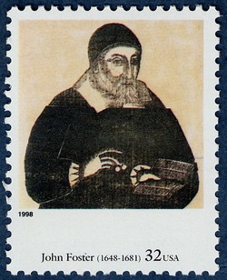 John Foster - Portrait of Richard Mather United States Postage Stamp | Four Centuries of American Art