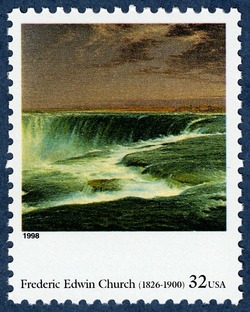 Frederic Edwin Church - Niagara United States Postage Stamp | Four Centuries of American Art