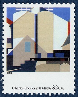 Charles Sheeler - Two Against The White United States Postage Stamp | Four Centuries of American Art