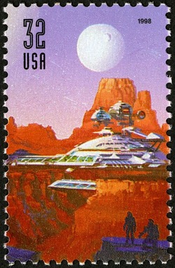 Space Dome United States Postage Stamp | Space Discovery
