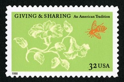 Giving and Sharing - An American Tradition United States Postage Stamp