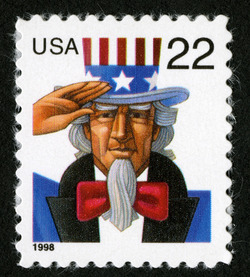 Uncle Sam United States Postage Stamp