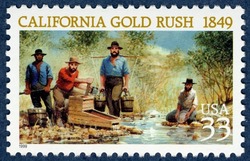 California Gold Rush United States Postage Stamp