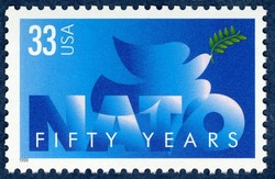 NATO - Fifty Years United States Postage Stamp