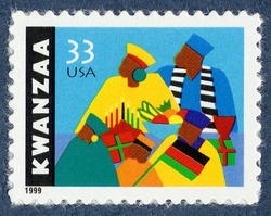 Kwanzaa - 1999 Date United States Postage Stamp