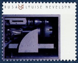 Black Chord United States Postage Stamp | Louise Nevelson