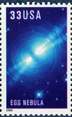 Egg Nebula United States Postage Stamp | Hubble Telescope