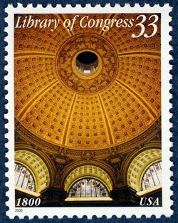 Library of Congress United States Postage Stamp
