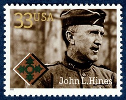 John L. Hines United States Postage Stamp | Distinguished Soldiers
