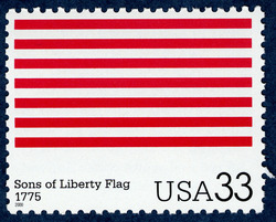 Sons of Liberty Flag United States Postage Stamp | The Stars and Stripes