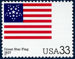 Great Star Flag United States Postage Stamp | The Stars and Stripes