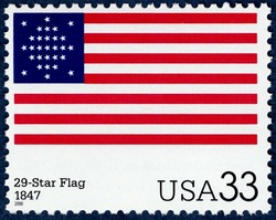 29-Star Flag United States Postage Stamp | The Stars and Stripes